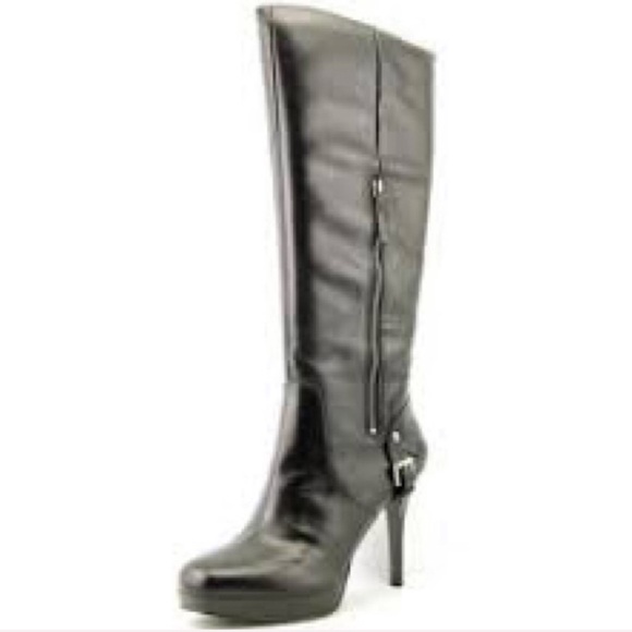 Nine West ✪ Stiletto Tall Platform Leather Boot ✪ - Picture 10 of 12